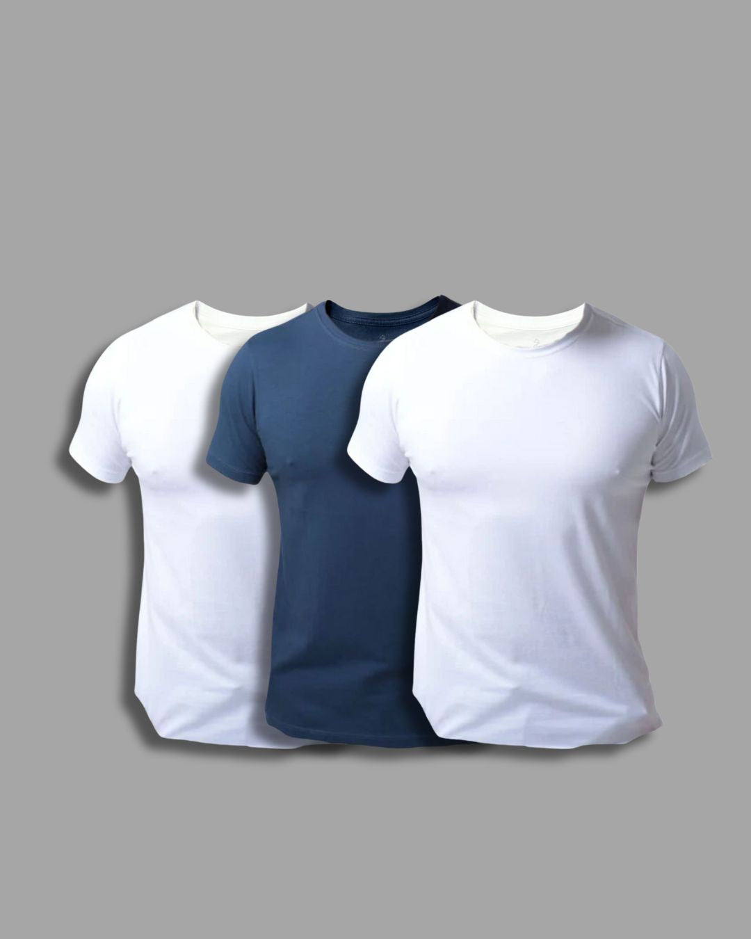 Kit Zugus 3X - 3 camisetas Basic Premium Algodão Egípcio