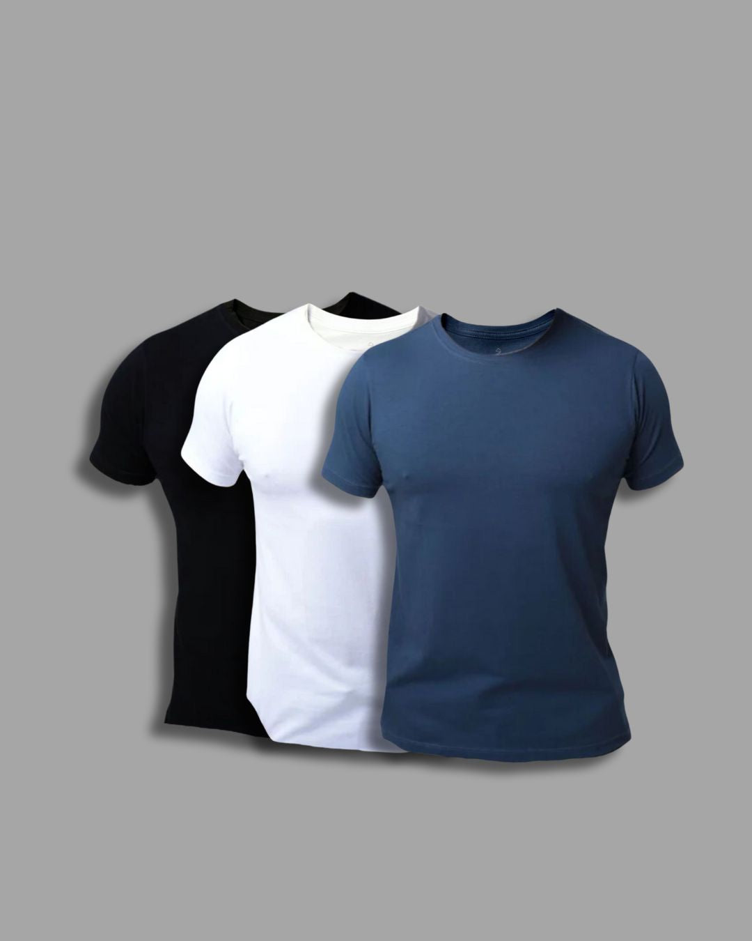 Kit Zugus 3X - 3 camisetas Basic Premium Algodão Egípcio